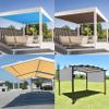 Rectangular Privacy Screen 3.2 x 7.5 m for Balcony Fences, Gray view 2