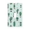 Green Cactus Decorative Wall Plate for Light Switches, Dimmers, and Outlets view 1