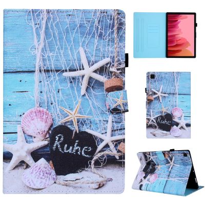 CXTCASE Case for Samsung Galaxy Tab A7 10.4" 2022/2020, Seashell Starfish