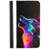 CoverHeld Case for Xiaomi Redmi Note 10 Pro Max, Foldable Faux-Leather, Design 3508 Magic Wolf, Multicolor Neon view 1