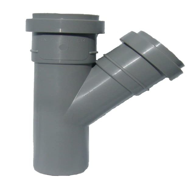 45-Degree 40 mm Y-Shaped Push-Fit Branch