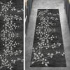 Ymural Vintage Kitchen Runner Rug, Black, 80 x 450 cm, Washable, Non-Slip, Customizable view 1