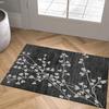 Ymural Vintage Kitchen Runner Rug, Black, 80 x 450 cm, Washable, Non-Slip, Customizable view 2