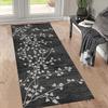 Ymural Vintage Kitchen Runner Rug, Black, 80 x 450 cm, Washable, Non-Slip, Customizable view 3