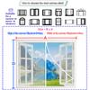 Insect Screen for Balcony Windows, 250 x 210 cm Magnetic Fly Curtain view 4