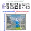 Magnetic Fly Screen for Windows, 90 x 100 cm, Automatic Closing, Gray view 4