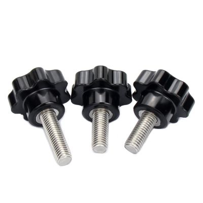 M5/M6/M8 304 Stainless Steel Star Knob Screw, 25 mm (3 pcs), M6, 38 mm Head