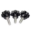 M5/M6/M8 304 Stainless Steel Star Knob Screw, 25 mm (3 pcs), M6, 38 mm Head view 1