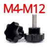 M5/M6/M8 304 Stainless Steel Star Knob Screw, 25 mm (3 pcs), M6, 38 mm Head view 3