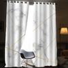 AKATIE Marble Eyelet Curtains, Sound-Reducing Polyester Curtains, Modern Art for Girls’ and Boys’ Rooms, 2 Panels (200 x 200 cm) view 3