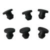 T-Type Sealing Plugs, Black Silicone Rubber Caps, 5 Pieces, Size A: 3.5 mm view 1