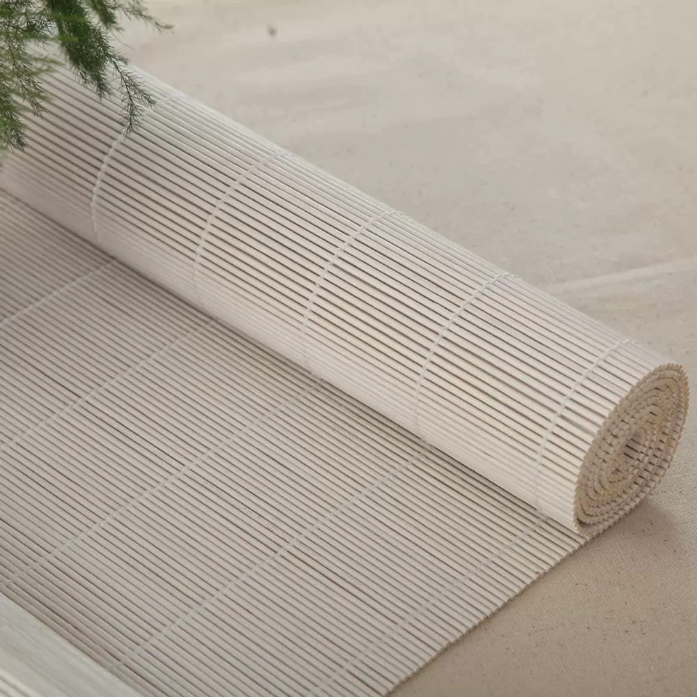 zhijiaqian456 Wei Bamboo Roller Blind, Sun and Privacy Protection, Cord Control, Natural Wood, Customizable, 115 x 210 cm