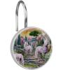 12 Unicorn Shower Curtain Hooks, Stainless Steel Rings, Rust-Resistant, Decorative Rings for Bathroom, Kids’ Room, Living Room and Bedroom view 1