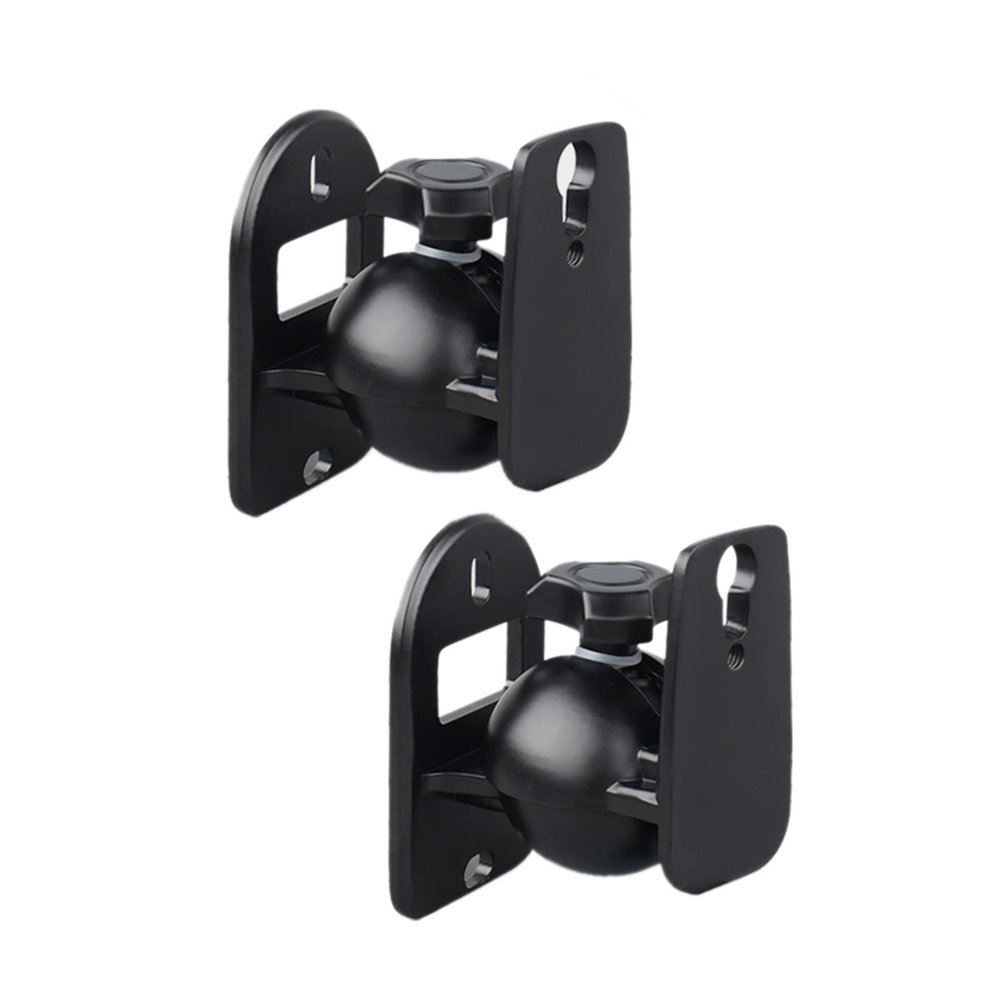 HASMI Universal Rotatable Wall Mounts for Speakers, Surround Sound, 1 Pair