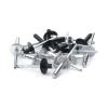 Open-End Pop Blind Rivets with Large Flange, Black M5, 40-Pack, 16 mm view 1