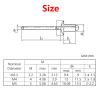 Open-End Pop Blind Rivets with Large Flange, Black M5, 40-Pack, 16 mm view 2