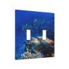 Sea Turtle with Fish Decorative Wall Plate for Light Switches and Outlets view 2