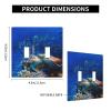 Sea Turtle with Fish Decorative Wall Plate for Light Switches and Outlets view 4