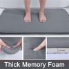 RWRAPS Red Slow-Rebound Bath Mat, Highly Absorbent Plush Rug view 2