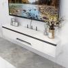 150 cm Wall-Mounted Wooden TV Lowboard view 1