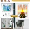 Insect Screen Window 110 x 120 cm, Self-Adhesive Magnetic Mosquito Net, Black view 2