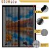 Insect Screen Window 110 x 120 cm, Self-Adhesive Magnetic Mosquito Net, Black view 3