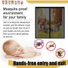 Insect Screen Window 110 x 120 cm, Self-Adhesive Magnetic Mosquito Net, Black view 4