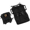 Tarnnetz Quick-Deploy Medical First Aid Kit Pouch, Tactical MOLLE IFAK Storage Bag, Two-Piece System, Black view 3