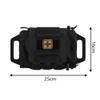 Tarnnetz Quick-Deploy Medical First Aid Kit Pouch, Tactical MOLLE IFAK Storage Bag, Two-Piece System, Black view 4