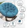 PJDDP Orange Papasan Chair Cushion, Water-Resistant, 70 x 70 cm view 3