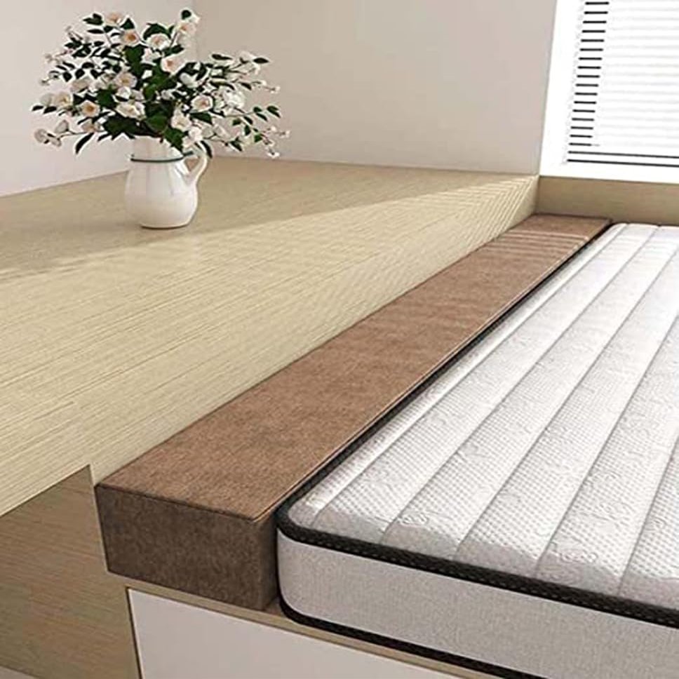 YURRO Rectangular Bed Gap Filler, Soft Memory Foam Mattress Bridge and Headboard Pillow
