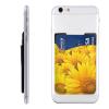 EVANEM Many Sunflowers Printed Phone Card Holder, PU Leather Phone Wallet, White, One Size view 1