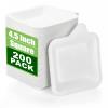 Elsjoy 11.4 cm Disposable Bagasse Dessert Plates, Square, 200 Count view 1