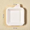 Elsjoy 11.4 cm Disposable Bagasse Dessert Plates, Square, 200 Count view 2