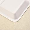 Elsjoy 11.4 cm Disposable Bagasse Dessert Plates, Square, 200 Count view 3