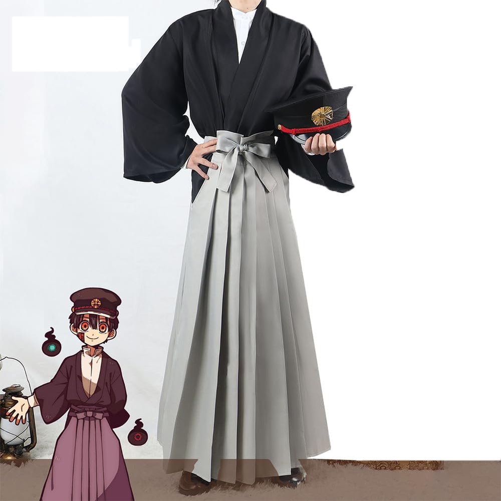 Gooyeh Yugi Amane Cosplay Costume, Toilet-Bound Hanako-kun Samurai Kimono Jumpsuit