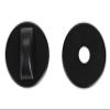 Bricard 27E4086 Osmose 2 Rosettes, Bathroom Door/WC, Matte Black view 1