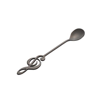 Stainless Steel Musical Notes Teaspoon, Coffee, Espresso & Dessert Spoon (Color: G, Size: 1 pc)