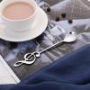 Stainless Steel Musical Notes Teaspoon, Coffee, Espresso & Dessert Spoon (Color: G, Size: 1 pc) view 3