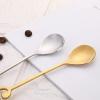 Stainless Steel Musical Notes Teaspoon, Coffee, Espresso & Dessert Spoon (Color: G, Size: 1 pc) view 4