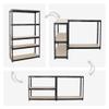 PROREGAL Mega Deal | 4-Piece Heavy-Duty Shelf Set Giant Tiger | 200 x 120 x 60 cm | 265 kg per Shelf | 5-Tier | Black view 4