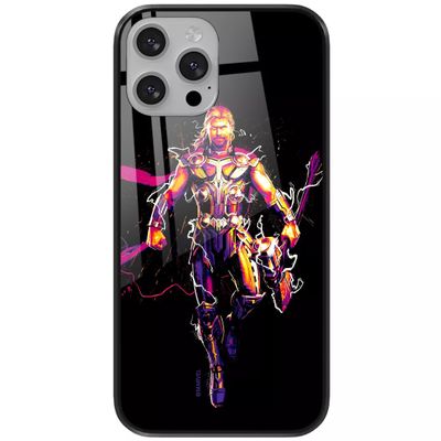 ERT GROUP Case for Apple iPhone 13 Pro Max, Officially Licensed Marvel Thor 005 Design, Tempered Glass