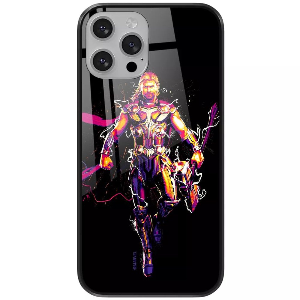 ERT GROUP Case for Apple iPhone 13 Pro Max, Officially Licensed Marvel Thor 005 Design, Tempered Glass