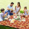 YOUJUNER Picnic Blanket, 200 x 200 cm, 3D Pizza Print, Waterproof view 4