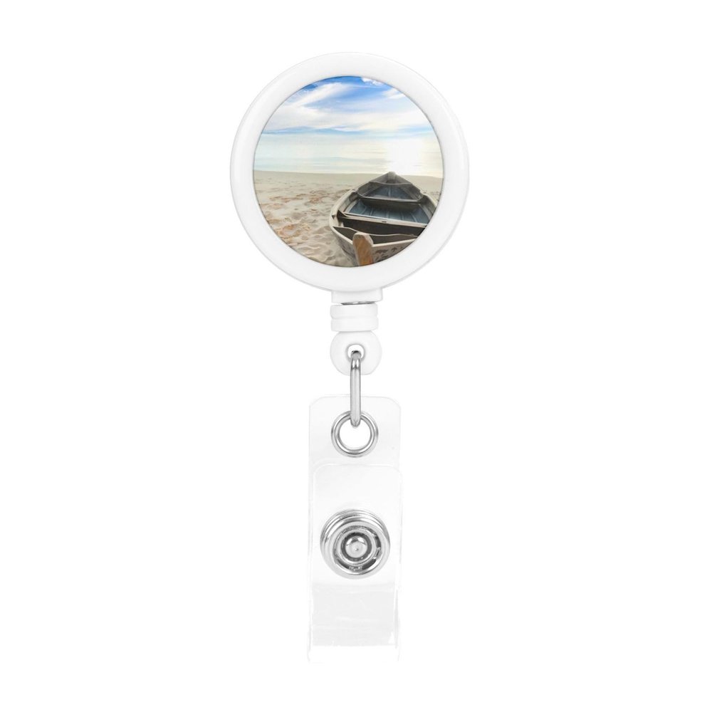 Boot on the Beach Retractable Badge Reel