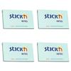 Stick'n Jot It On #5 Sticky Notes, 76 x 127 mm, Pastel Blue, 4-Pack view 1