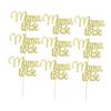 Abaodam 3 Sets Elegant Mother's Day Cake Toppers, Glitter Cupcake Picks, 12 Pieces × 3 view 2