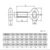 1 Pc. GB798 304 Stainless Steel Eye Bolt, Joint Anchor Bolt (Size: 50 mm, Color: M5) view 2