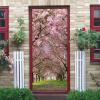 Peach Blossom Path Self-Adhesive Door Wallpaper, 77 x 200 cm view 2