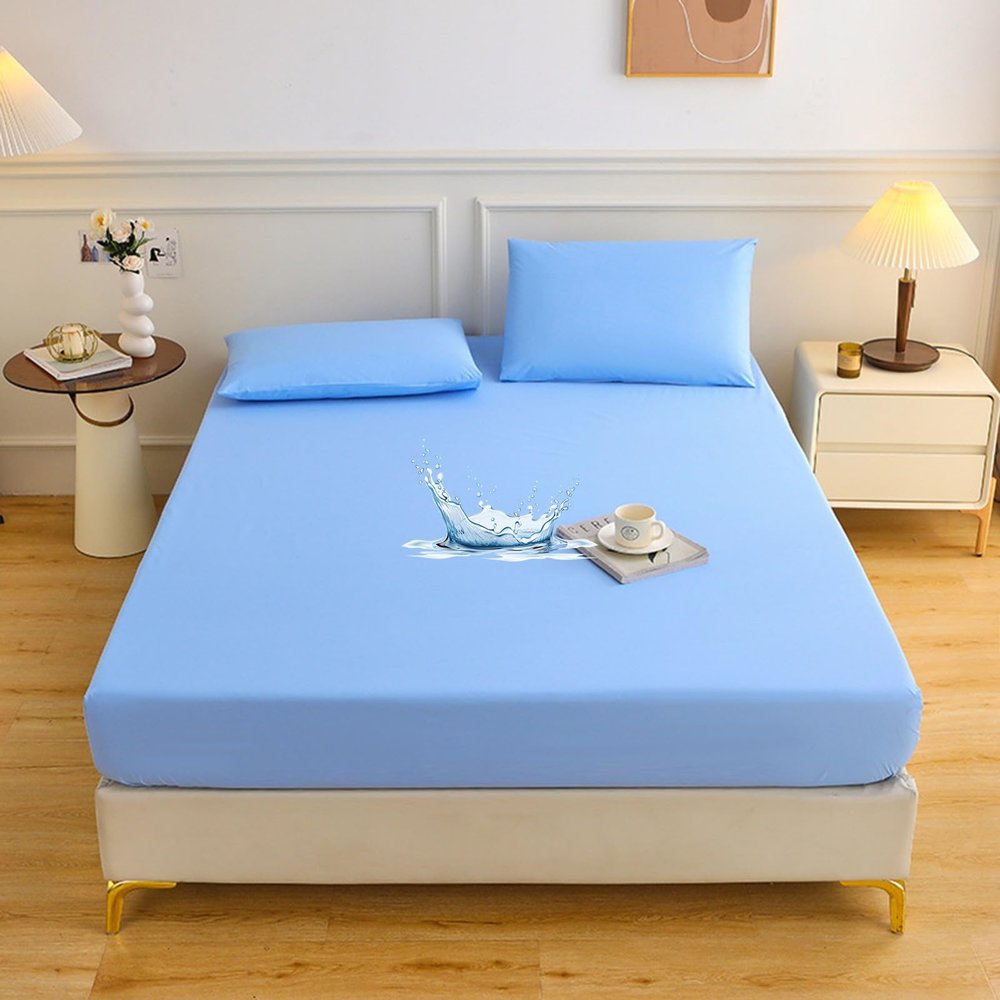 SWONE Waterproof Breathable Mattress Protector, Incontinence Pad, Mattress Topper for Hotel Wedding Decoration, Better Sleep, Comfortable Sleep Climate (G, 120 x 200 cm)